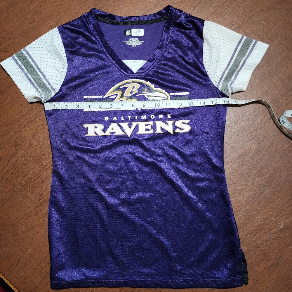 NFL Women's Purple and White Ravens Jersey - Picture 2 of 7